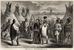 Typen der Cree-Indianer aus Kanada