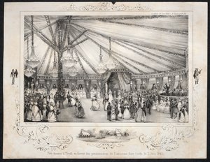 Fest in Tivoli zugunsten der ehemaligen Zivilistenliste am 3. Juni 1840 von Jules Platier