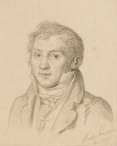 Porträt des Geigers und Komponisten Louis-Luc Loiseau de Persuis 1769-1819, 1849 von Jules Porreau
