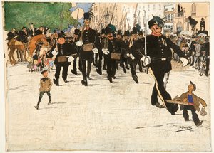 Die Parade der Vigilantenpatrouille in Gent von Jules de Bruycker