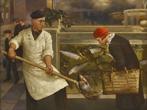 In einem Fischladen von Juli Julievich the Younger Klever