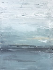 Ein ruhiger nebliger Horizont
