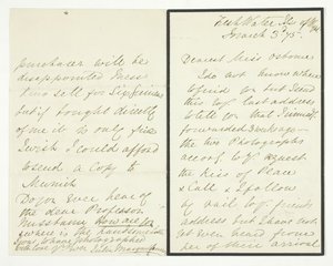 Autographenbrief, 3. März 1875 von Julia Margaret Cameron
