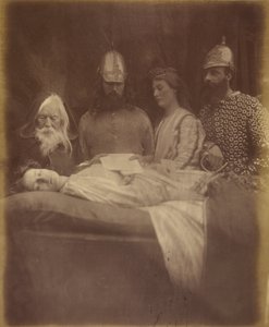 Elaine und ehrfürchtig trugen sie sie in die Halle von Julia Margaret Cameron