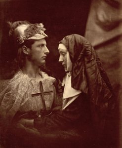 Sir Galahad und die blasse Nonne, 1879 von Julia Margaret Cameron