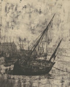 Boote in Peel - Isle of Man, 1889 von Julian Alden Weir
