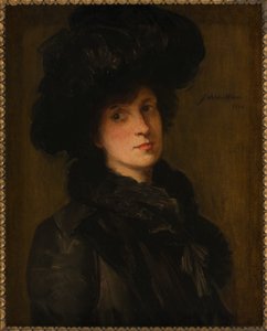 Mädchen in Schwarz von Julian Alden Weir