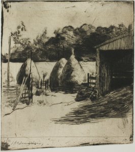 Die Heuhaufen von Julian Alden Weir