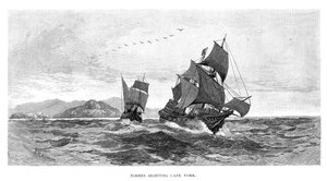 Torres sichtet Cape York, 1606, 1886 von Julian Ashton