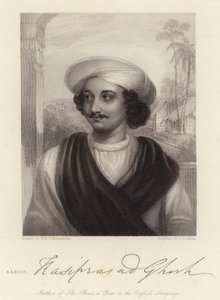 Baboo Kasiprasad Ghosh (Gravur) von Julian E. (after) Drummond