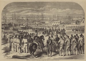 Einschiffung des Leichnams von Lord Raglan am Victoria Pier, Kazatch Bay von Julian Portch