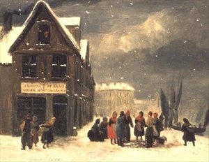 Ein Kai im Winter, Entladen des Fangs von Julie Gobert