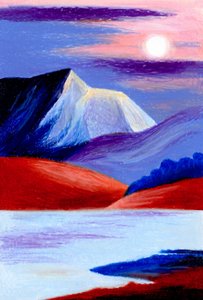 Lebendiger Bergsee von Julie Lesouef