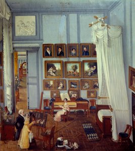 Innenansicht der Residenz des Ritters Pradel von Saint Charles von Julie Pradel