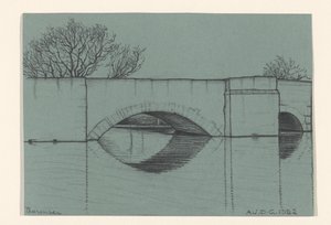 Brücke, vermutlich am Thunersee von Julie de Graag (signed by artist)