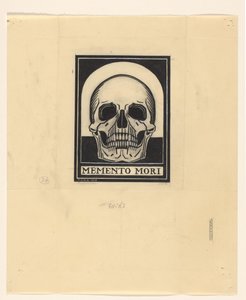 Menschlicher Schädel (Memento mori) von Julie de Graag (signed by artist)