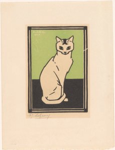 Sitzende Katze