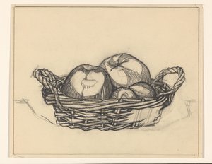 Korb mit Äpfeln von Julie de Graag