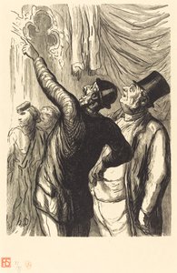 Weltausstellung: Ein wahrer Cicerone von Julien Antoine Peulot after Honoré Daumier
