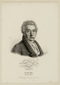 Königliches Institut von Frankreich, 4. Klasse (Malerei). David (Jacques-Louis), geboren am 30. August 1749 in Paris, 1796 gewählt. von Julien Leopold Boilly