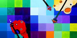 Bunte Abstrakte Spielzeit von Julija Belickienė