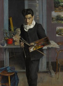 Selbstporträt des Künstlers in seinem Atelier, 1898