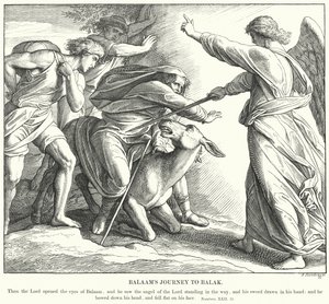 Bileams Reise zu Balak von Julius (after) Schnorr von Carolsfeld