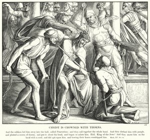 Christus wird mit Dornen gekrönt von Julius (after) Schnorr von Carolsfeld
