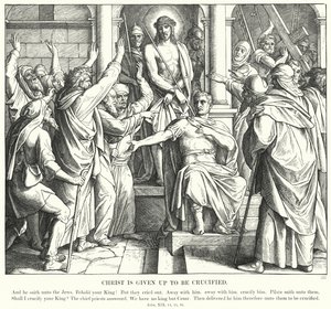 Christus wird zur Kreuzigung übergeben (Stich) von Julius (after) Schnorr von Carolsfeld