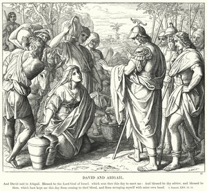David und Abigail von Julius (after) Schnorr von Carolsfeld