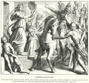 Jephthas unbedachtes Gelübde von Julius (after) Schnorr von Carolsfeld