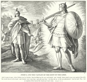 Josua und der Hauptmann des Heeres des Herrn von Julius (after) Schnorr von Carolsfeld