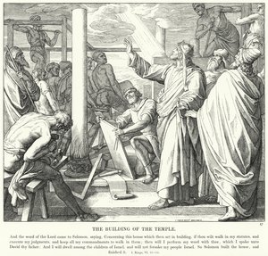 Der Bau des Tempels von Julius (after) Schnorr von Carolsfeld