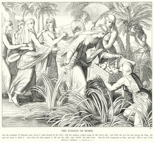 Die Auffindung des Moses von Julius (after) Schnorr von Carolsfeld