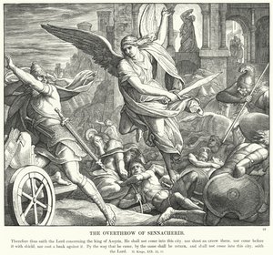 Der Sturz von Sanherib von Julius (after) Schnorr von Carolsfeld