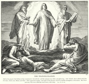 Die Verklärung (Gravur) von Julius (after) Schnorr von Carolsfeld
