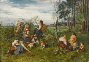 In den Himbeeren von Julius Adam