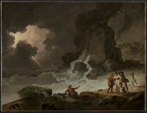 Ein Sturm hinter der Isle of Wight, ca. 179
