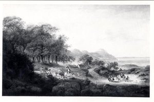 Fernsicht auf Anglesea von Julius Caesar Ibbetson