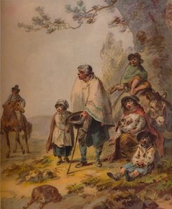 Zigeunerbettler von Julius Caesar Ibbetson