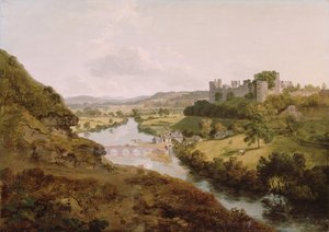 Ludlow Castle, Shropshire von Julius Caesar Ibbetson