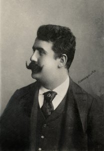 Porträt des italienischen Komponisten Ruggero Leoncavallo