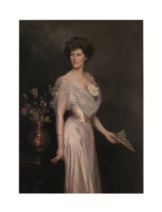 Frau mit Fächer: Porträt von Mrs. Antonio Yznaga Stewart von Julius Leblanc Stewart