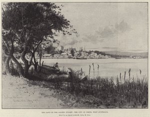 Das Land des Goldenen Nuggets, die Stadt Perth, Westaustralien von Julius Mandes Price