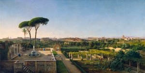 Blick auf Rom vom Aventin, 1873 von Julius O. Montalant