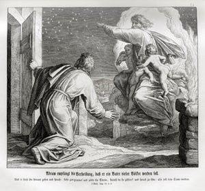 Abraham wird Vater vieler Völker, Genesis von Julius Schnorr von Carolsfeld
