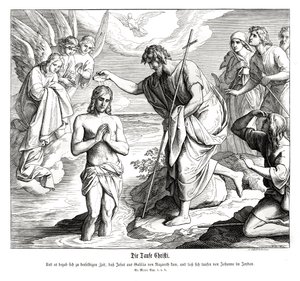 Taufe Christi, Evangelium nach Markus von Julius Schnorr von Carolsfeld