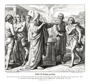 David wird zum König von Israel gesalbt von Julius Schnorr von Carolsfeld