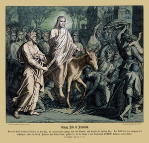 Einzug Jesu in Jerusalem, Evangelium nach Matthäus von Julius Schnorr von Carolsfeld
