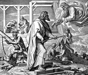 Gott warnt Noah vor der Flut
